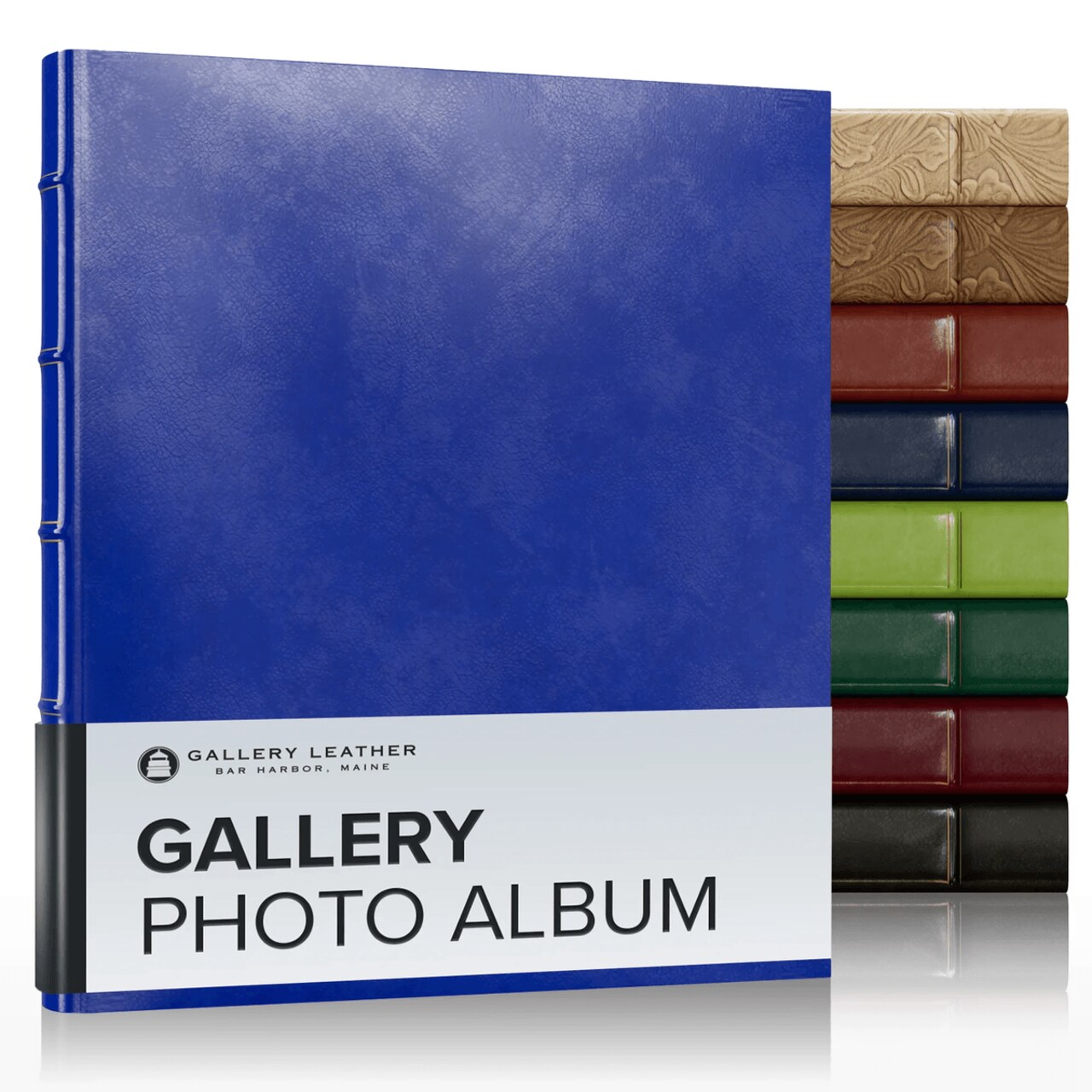 Gallery Leather Photo Album 4x6-3 Ring Binder Photo Album, 60 Pages for 120 Photos, Fillable, Can Fit 8x10 and 5x7 Photos, Handcrafted - 11.75 x 10.5 "